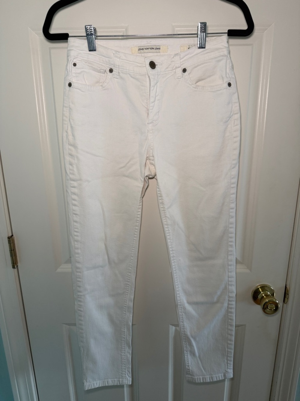 Jones New York White Slim Fit Jeans